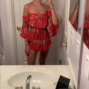 Off the shoulder romper